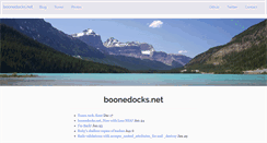 Desktop Screenshot of boonedocks.net