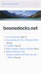 Mobile Screenshot of boonedocks.net