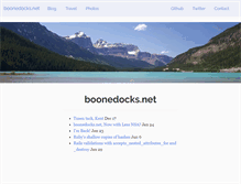 Tablet Screenshot of boonedocks.net